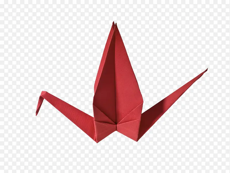 红色纸鹤