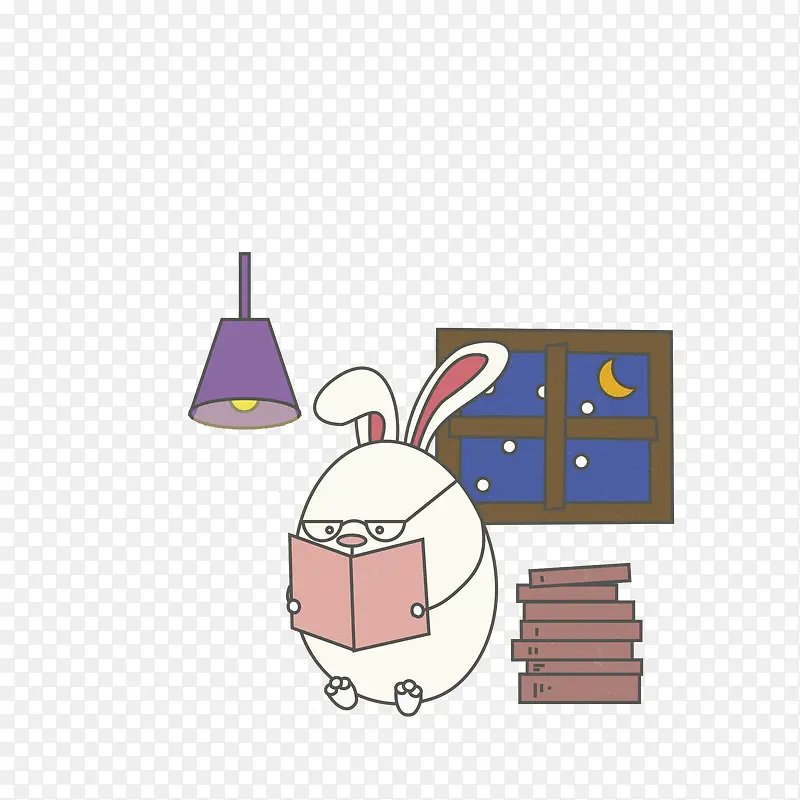 看书的兔子