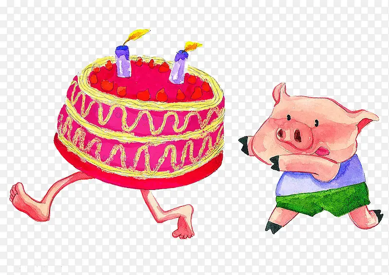 小猪追蛋糕