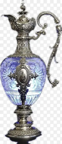 一个雕花紫色壶