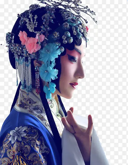 中国风古代戏子人物