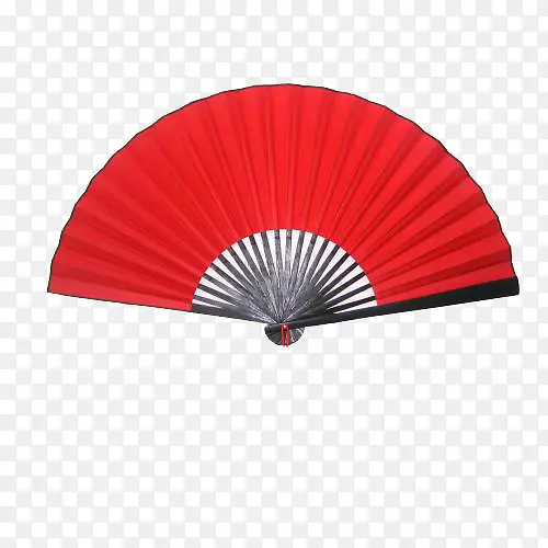 红色日本折扇