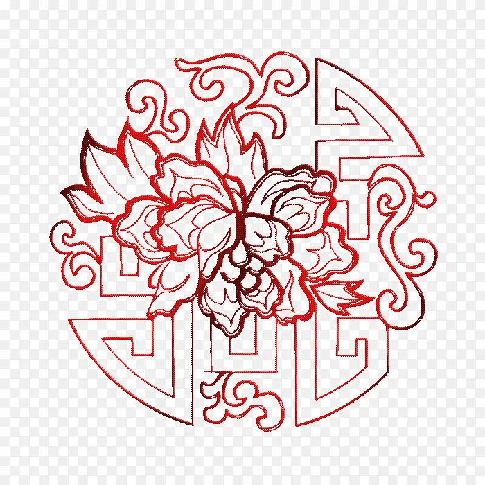 中式古典花纹背景