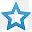 空心的蓝色星星 icon