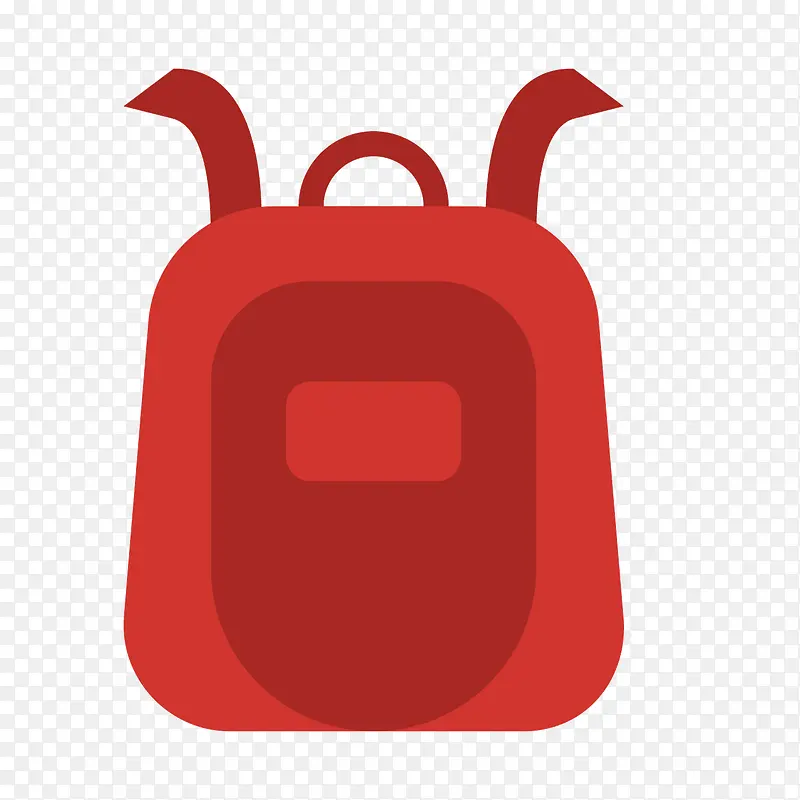 红色背包