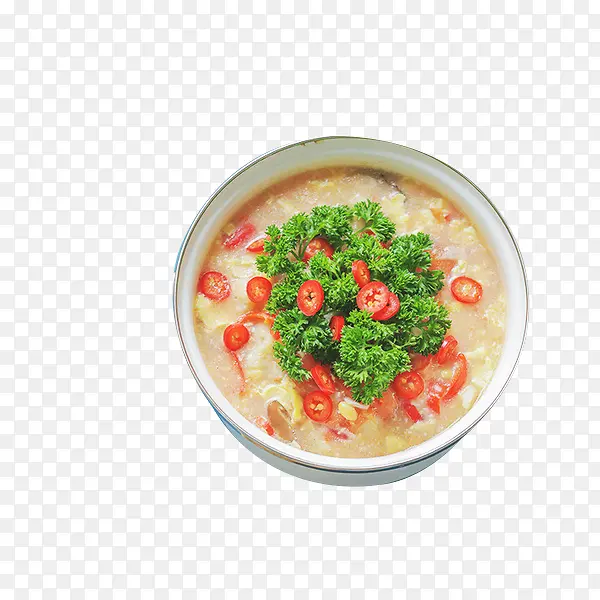 番茄青椒玉米粥
