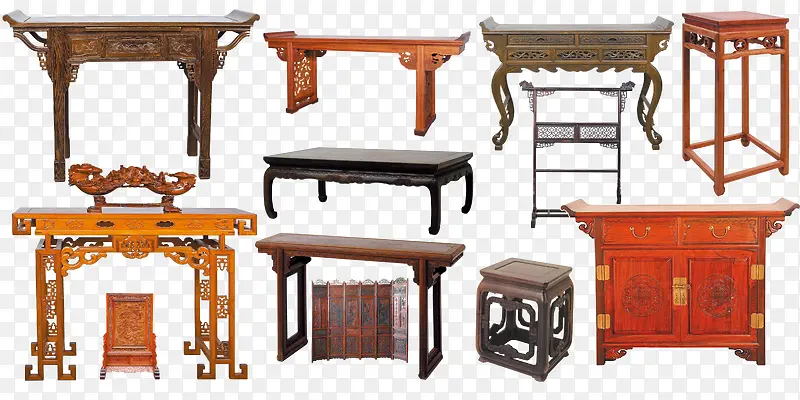 中国古典家具案台素材