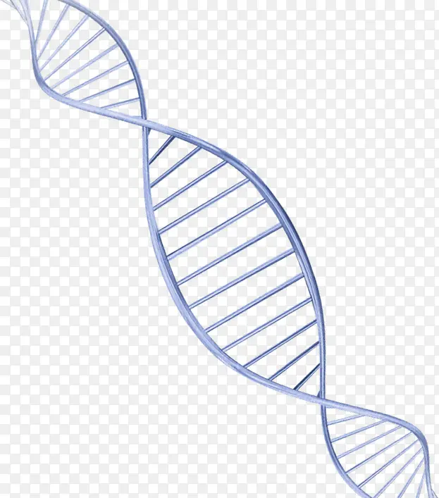 蓝色简约DNA装饰图案