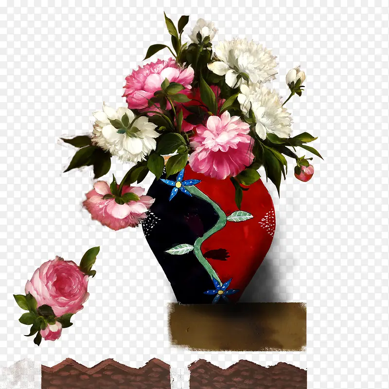 花瓶无框画