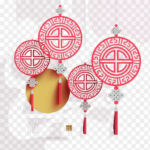 立体中国结背景