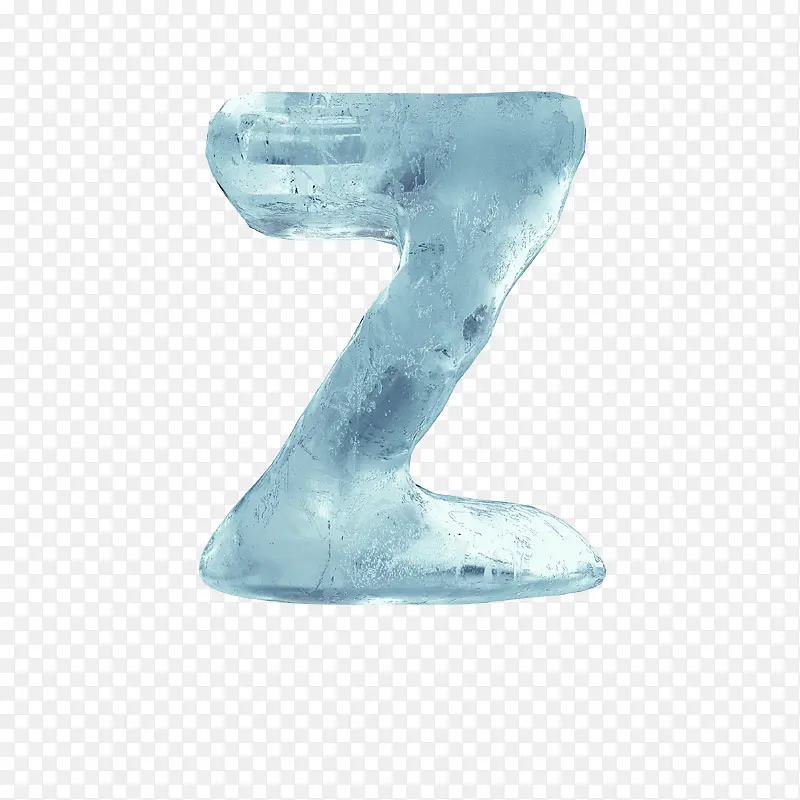 蓝色冰块字母Z