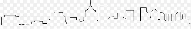 城市建筑曲线图
