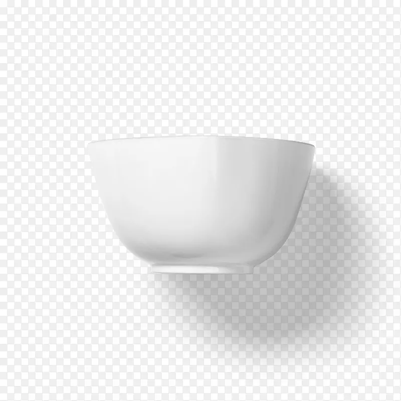 白色陶瓷碗侧面图