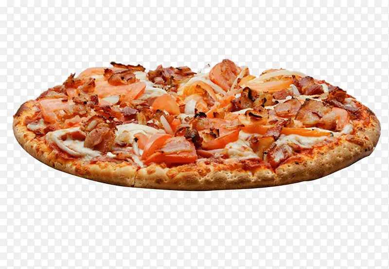 番茄肉丁披萨