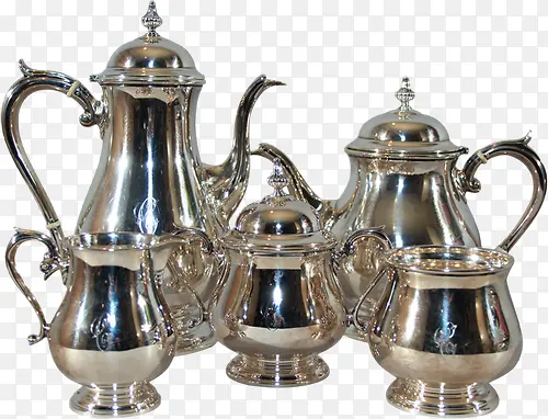 皇室银器茶壶