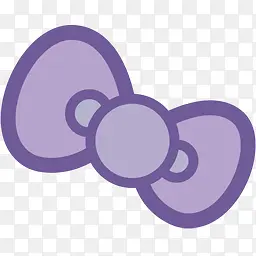 Hello Kitty卡通紫色蝴蝶结