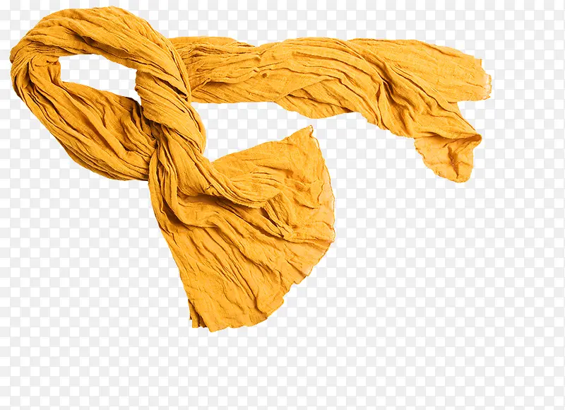 橘黄围巾