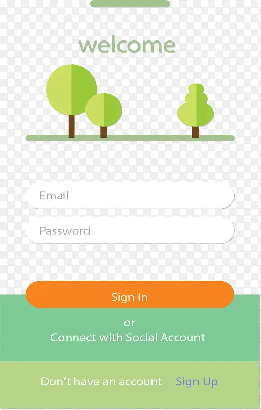 绿色大树登录界面