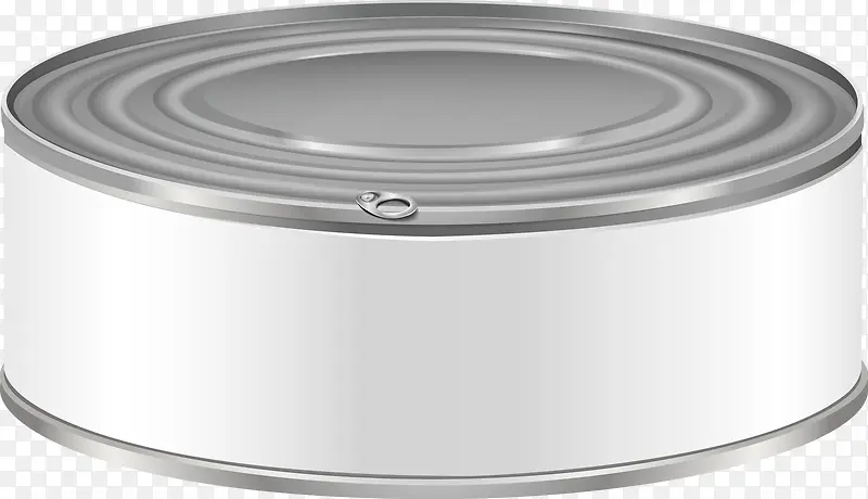 白色罐头盒设计矢量素材下载