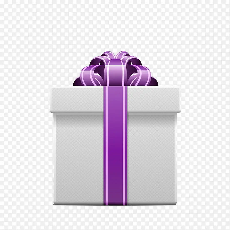紫色花的礼物盒图片