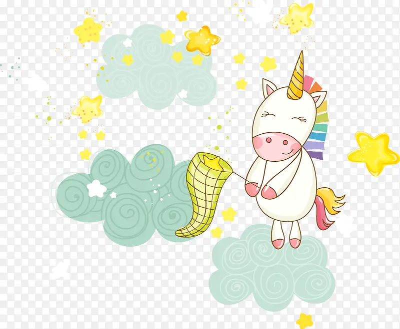 星空中的小牛