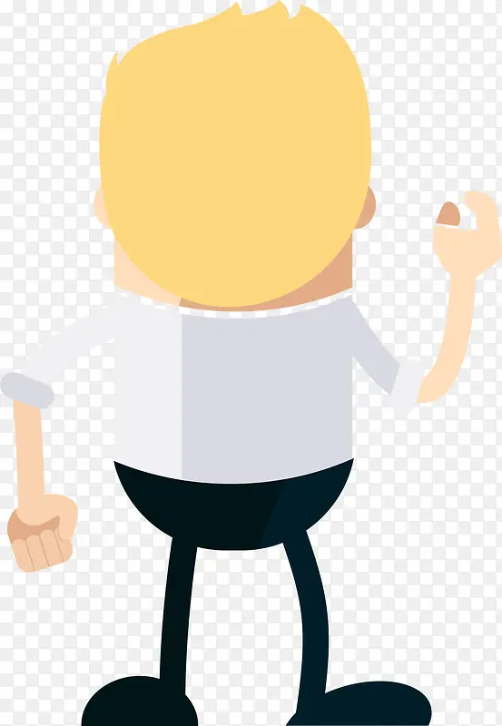 黄色金发男孩