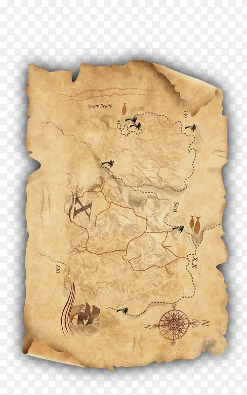 地图羊皮纸