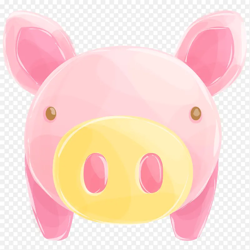 粉色小猪存钱罐饰品