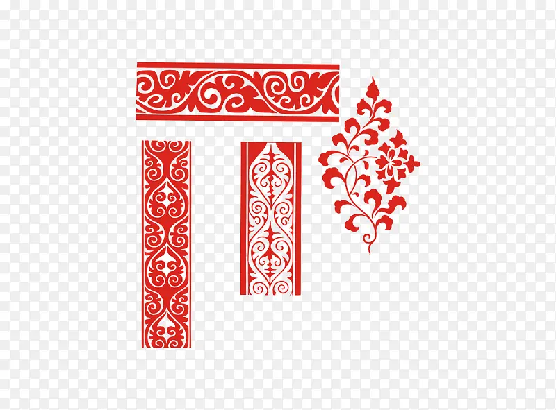 红色中国风古典装饰边框