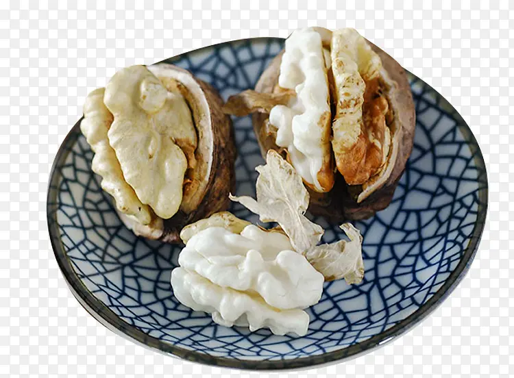 手工剥皮鲜核桃