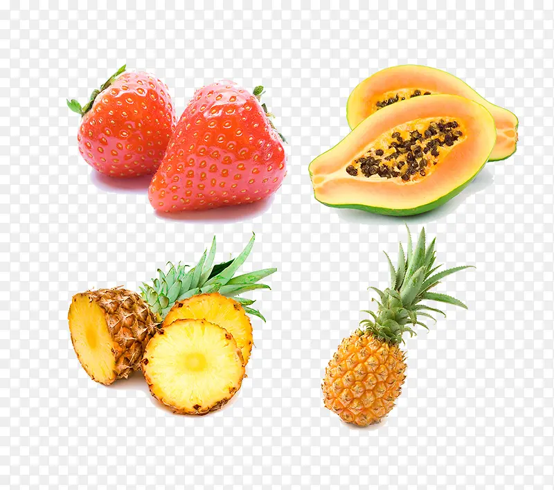 菠萝草莓木瓜