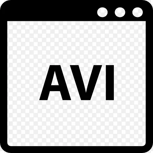 AVI视频文件的符号图标