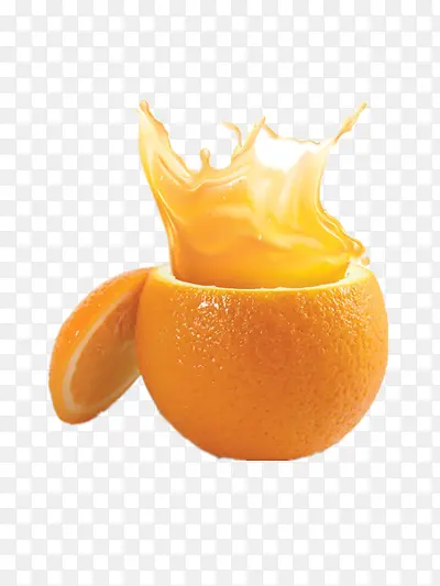 橙子果汁矢量图