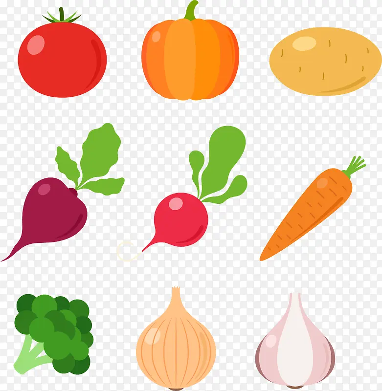 扁平化蔬菜水果