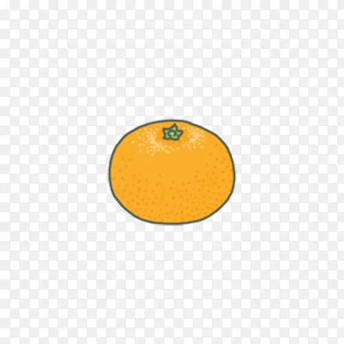 扁平手绘橙子素材