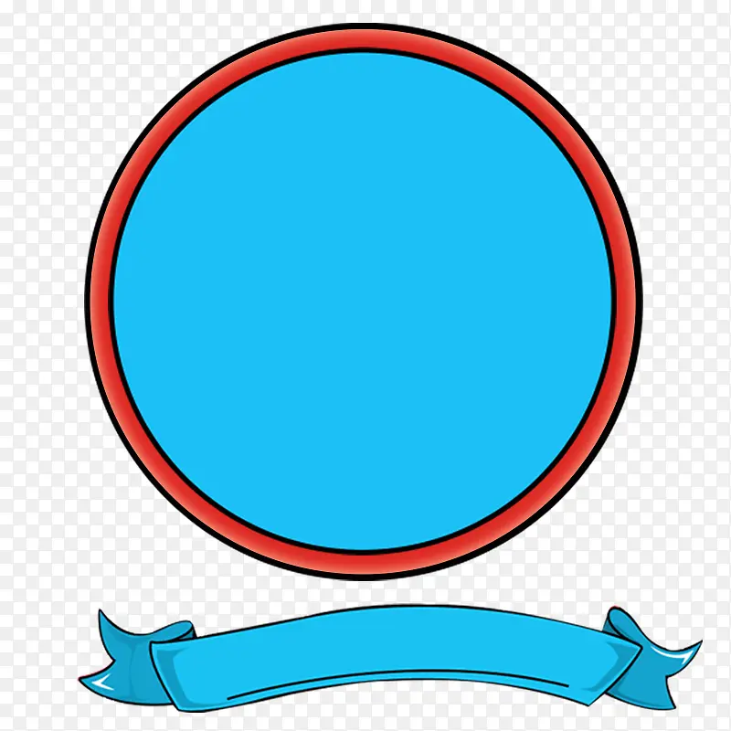 圆环展示条丝带元素