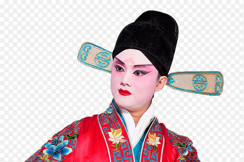 严肃的京剧演员