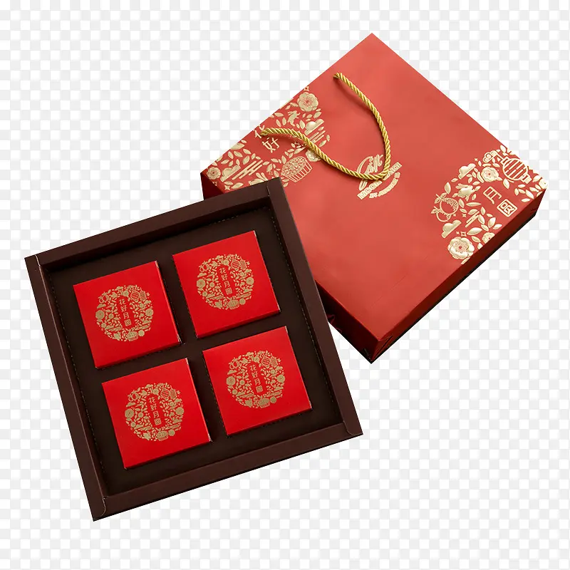 中国风烫金月饼礼盒