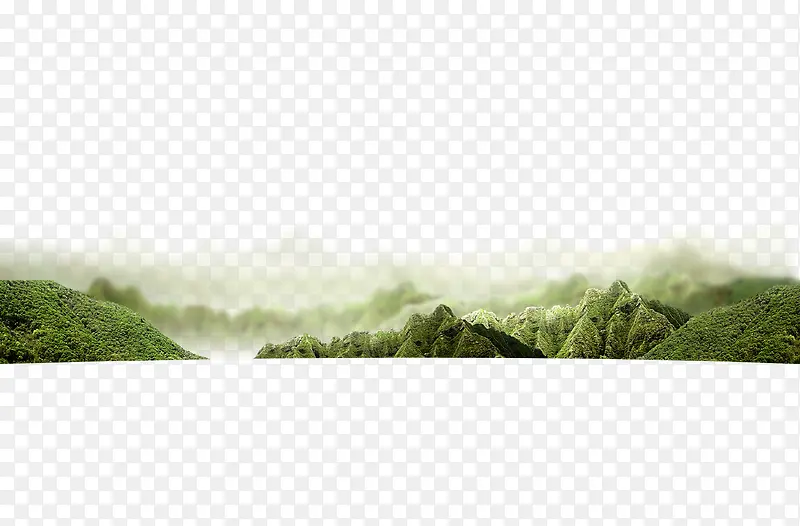 绿色，山水风景，群山，山丘，仙