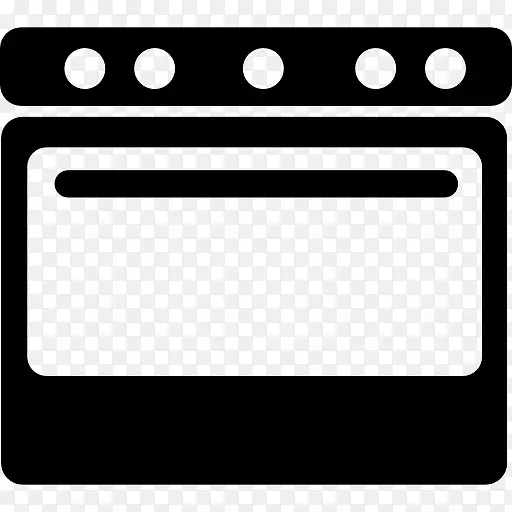 烤箱的厨房工具用于烹调食物的图标