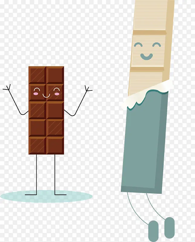 创意卡通巧克力块矢量素材