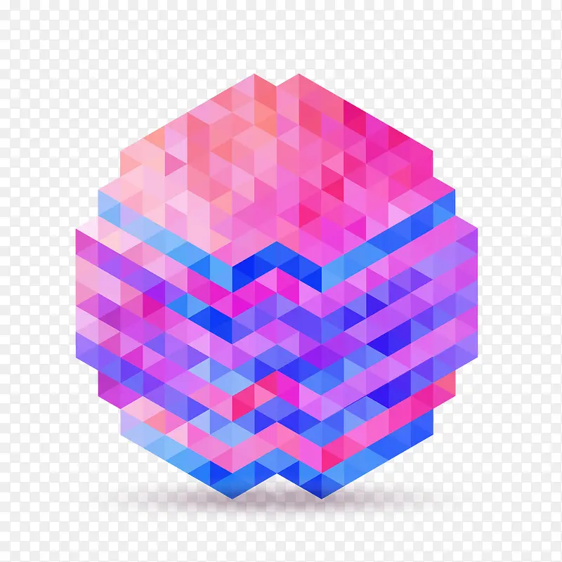 创意矢量互联网立方体抽象图形免