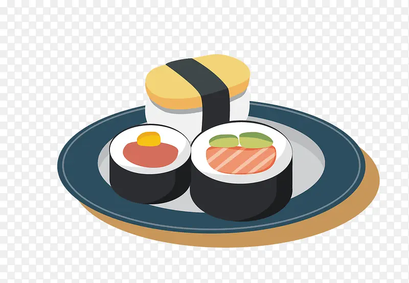 矢量日本料理寿司素材