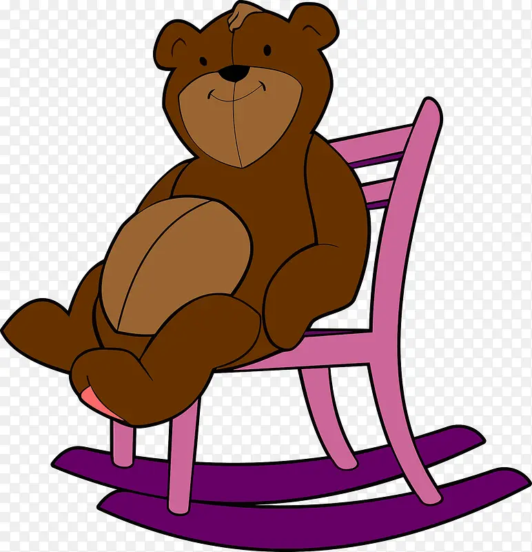 摇椅上的狗熊
