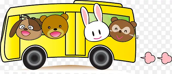 动物乘坐公交车