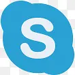平面图标信使Skype社会大众