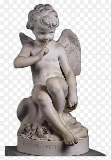 可爱天使雕塑