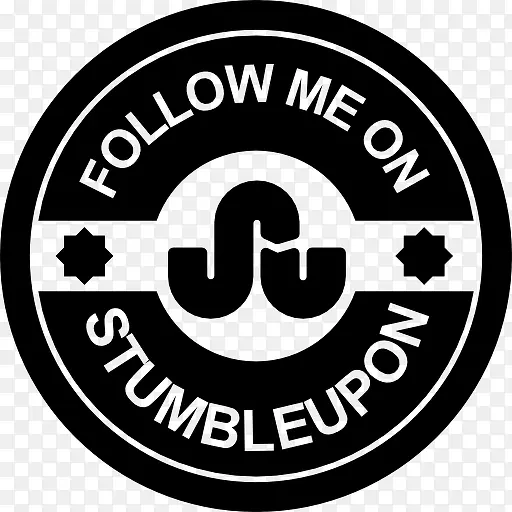 跟随我的StumbleUpon社会徽章图标