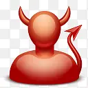 恶魔男图标