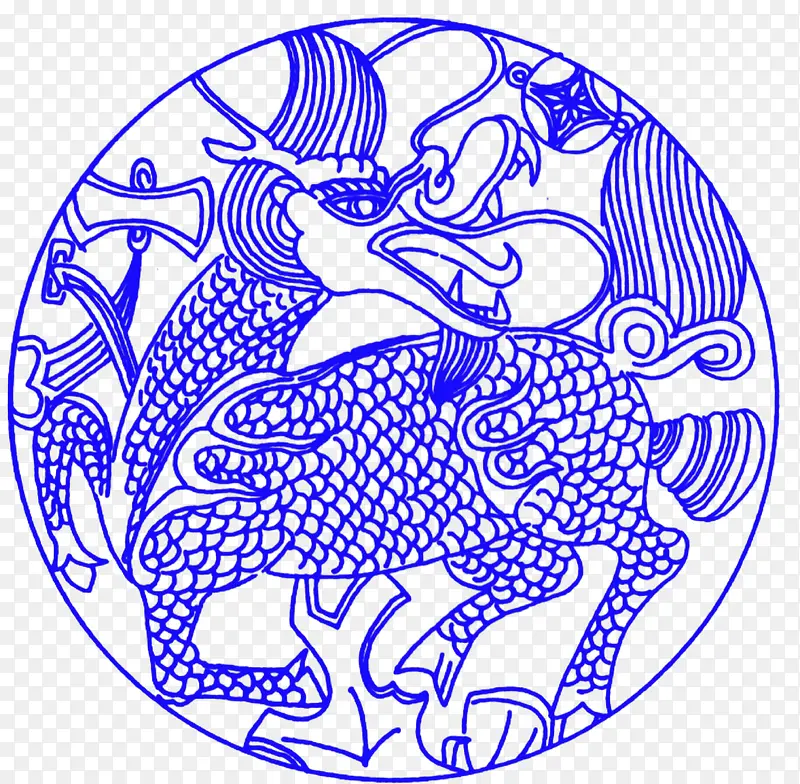 青花龙纹